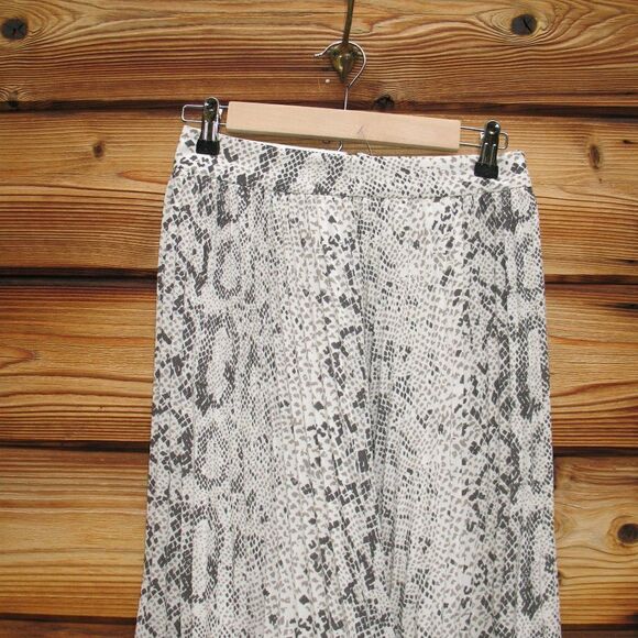 NWT J. Crew  FactoryPleated Snake Print Midi Skirt 00 - Picture 5 of 9